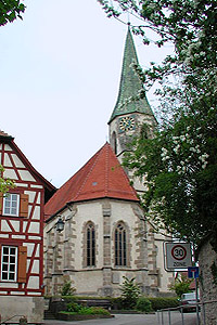 Die sptgotische Kirche von Unterjesingen